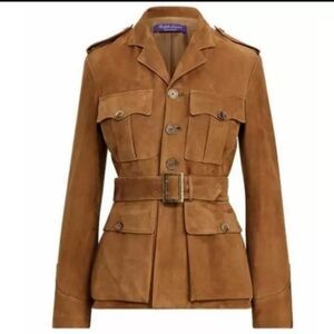 SOLD Ralph Lauren Purple Label Bryn Suede Jacket Size 12